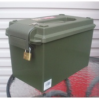 ARMY PLASTIC AMMO BOX LARGE NEW MADE - NO LOCKS