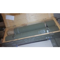 105mm HOWITZER AMMO BOX EX-ARMY - CRATE WITH TWO AMMO TUBES + freight cost