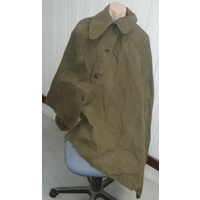 GAS / RAIN CAPE, RUBBERISED CANVAS EX-DUTCH ARMY NEW