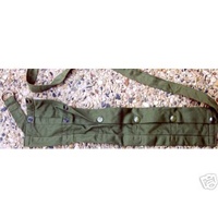 SMLE COTTON BANDOLEER 5 POCKET WITH PRESS STUDS - OLIVE GREEN