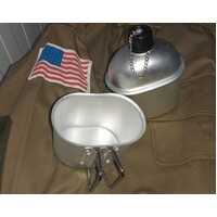 U.S. / BRITISH ALUMINIUM CANTEEN & CUP COMBO REPRODUCTION