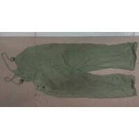 AUSTRALIAN ARMY ISSUE BIB-N-BRACE OVERALLS SIZE 7 WELL USED many paint stains/repaired