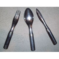 AUSTRALIAN ISSUE KNIFE/FORK/SPOON SET - NEW/AS NEW CONDITION