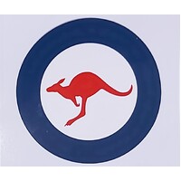 LARGE ROUND MILITARY STICKERS - ARMY & RAAF
