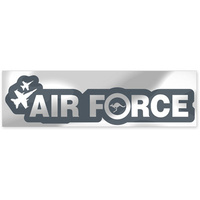 RAAF STICKER - METALIC 160 x 40mm