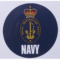 NAVY STICKER LARGE ROUND 90mm