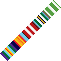 MEDAL RIBBON BUMPER STICKERS - NATIONAL SERVICE 360mm long