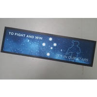 BAR RUNNER MATS PATRIOTIC - ANZAC to fight & win is in the stars