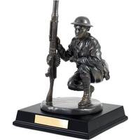 FIGURINES - GREAT WAR WESTERN FRONT LEWIS GUNNER 195mm