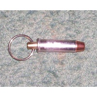 BULLET KEY RINGS - PISTOL 38 SPECIAL NICKLE CASE