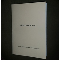 NOTEBOOKS & ACCESSORIES - ARMY BOOK AB.136 1916   A6 size 22 ruled pages