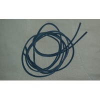 LEATHER BOOT LACES - WAPROO BLACK 120cm PAIR