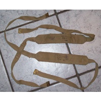 1937 PATT BRACES - PAIR AUSTRALIAN MADE USED CONDITION 124-126cm long  (two left side)