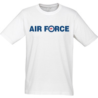 AIR FORCE WHITE T-SHIRTS - RAAF LOGO  2XL 124cm