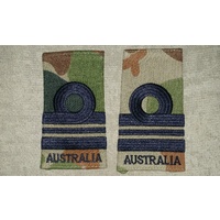 ISSUE CLOTH RANK SLIDES - RAN LUET CMDR DPCU