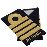 CURRENT ISSUE RAN CLOTH RANK SLIDES - CAPTAIN BLACK