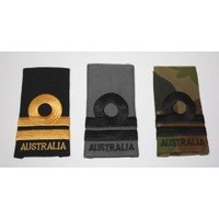 CURRENT ISSUE RAN CLOTH RANK SLIDES - LEUT SOFT BLACK