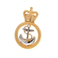 RAN SLOUCH HAT/BERET BADGE - PETTY OFFICER MINT GENUINE ISSUE