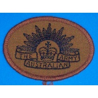 BRANCH OF SERVICE PATCH - ARMY BROWN OBSOLETE NEW/USED
