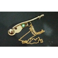 NAVY BOATSWAINS WHISTLES - GOLD PLATES WITH CHAIN