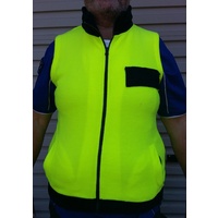YAKKA HI-VIS POLAR FLEECE VEST