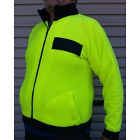 YAKKA POLAR FLEECE HI-VIS JACKETS - 2XL