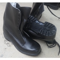 EX-ADF G.P. BOOTS BLACK LEATHER NEW SIZE 10 - worn once