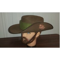 AIF COMPLETE SLOUCH HAT WOOL-FELT WW1 PATTERN 54cm