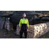 SAND BAGS - HESSIAN ARMY QUALITY - ONE DOZEN