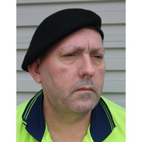 WOOL MILITARY BERET - BLACK SIZE XL 60-62cm