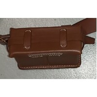 WW2 JAPANESE LEATHER EQUIPMENT  - SINGLE FRONT AMMUNITION POUCH