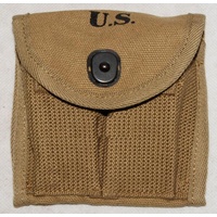 U.S. M1 CARBINE POUCH - TAN TWIN BUTTSTOCK POUCH