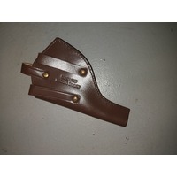 WW1 OR'S REVOLVER HOLSTER OPEN TOP ALL LEATHER  brown