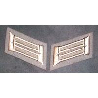 EAST GERMAN DDR COLLAR INSIGNIA - GREY AIR DEFENCE FORCES