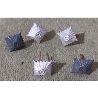 EAST GERMAN DDR RANK PINS - GREY PAIR