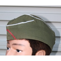 WW2 GERMAN FIELD SIDE CAP - DAK TROPICAL OFFICER size 60cm
