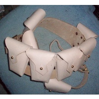 AUSTRALIAN LIGHT HORSE 9 POCKET BANDOLEER - LEATHER NATURAL