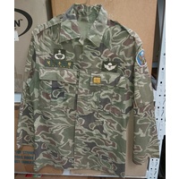 SOUTH KOREAN ROK TIGER CAMO SHIRTS - no4 size 38" SGT - missing neck flap at front