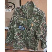 SOUTH KOREAN ROK TIGER CAMO SHIRTS - no12 size 40" SGT 1st Class - REPAIR AT REAR OF SHIRT
