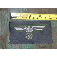 WW2 GERMAN UNIFORM BEVO EAGLE BADGES