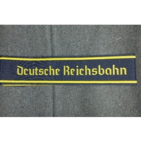 WW2 GERMAN Reichsbahn CUFF TITLE - Dcutsche Reichsbahn