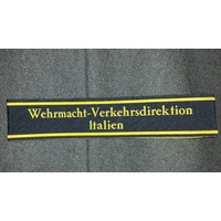 WW2 GERMAN Reichsbahn CUFF TITLE - Italien