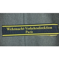 WW2 GERMAN Reichsbahn CUFF TITLE - Wehrmacht paris