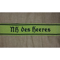 WW2 GERMAN female Nachrichtenhelferin des Heeres CUFF TITLES