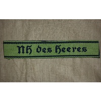 WW2 GERMAN female Nachrichtenhelferin des Heeres CUFF TITLE - HEAVY BEVO