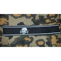 WW2 GERMAN SS CUFF TITLE - DEATHS HEAD SKULL