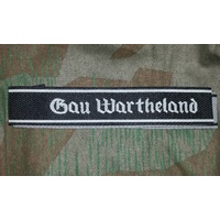 WW2 GERMAN SS CUFF TITLE - Gau Wartheland