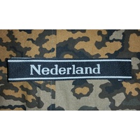 WW2 GERMAN SS CUFF TITLE - NEDERLAND