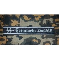 WW2 GERMAN SS CUFF TITLE - SS Heimmeher Danzig