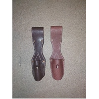 WW1 GERMAN BAYONET FROG BROWN LEATHER (dark shade)